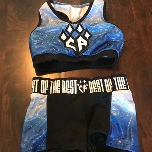 Cheer Athletics Sports Bra/ shorts YM